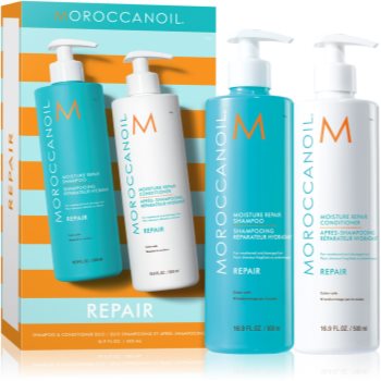 Moroccanoil Repair Shampoo & Conditioner Duo set pentru par degradat sau tratat chimic - imagine 2
